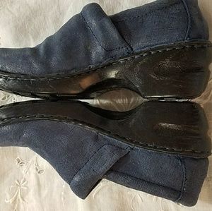 B.O.C. By Born blue clogs, worn once